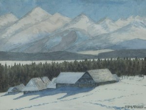 Witold ŻÓŁKOWSKI, PEJZAŻ Z BUKOWINY, 1953