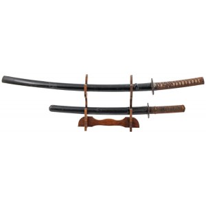 KATANA AND WAKIZASHI WITH STAND