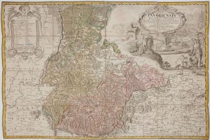 IL PRINCIPATO DI JAWOR, eredi di Homann, Norimberga, 1736