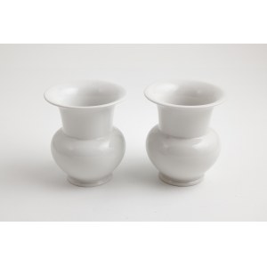 PAIR OF VASONS, Germany, Berlin, KPM, 20th century.
