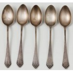 FIVE Spoons, Germany, Döbeln, Gebr. Köberlin, 19th / 20th century.