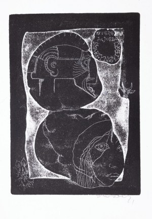 Stanisław DAWSKI, EKSLIBRYS JULIUSZA STARZYŃSKIEGO, 1969
