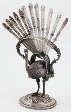 BASIC FOR KNIGES IN THE FORM OF A STRUSIA, Poland, Warsaw, Fraget, 19th/20th c.