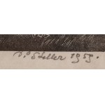 Paweł Steller (1895 Hermanice - 1974 Katowice), Opole - widok na Odrę i cementownię, 1959