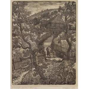 Paweł Steller (1895 Hermanice - 1974 Katowice), Zacisze w Tresnej, 1958