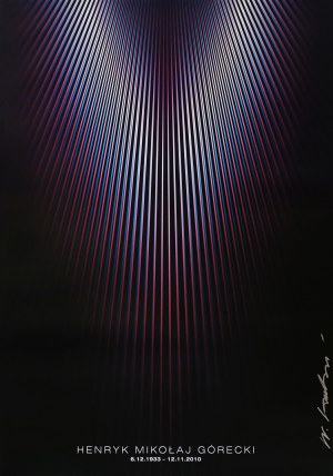 proj. Wojciech KORKUĆ (b. 1967), Henryk Mikołaj Górecki, 2011. autographed poster.