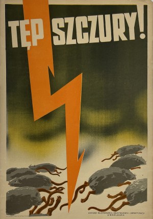 Exterminate the rats! A propaganda poster from 1953.