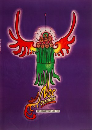 proj. Franciszek STAROWIEYSKI (1930-2009), Night of Miracles, 1968