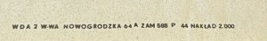 proj. Andrzej KRAJEWSKI (1933-2018), Always out of time, or Wartogłów, 1969