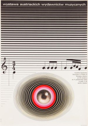 proj. Bronislaw ZELEK (1935-2018), Exhibition of Austrian music publications, 1969