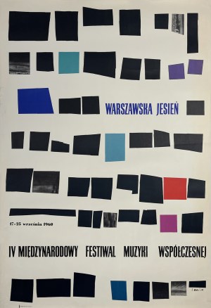 proj. Jan LENICA (1928-2001), Warsaw Autumn. Fourth International Festival of Contemporary Music, 1960