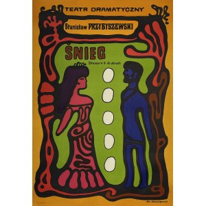 proj. Jan MŁODOŻENIEC (1929 - 2000), Śnieg, 1969