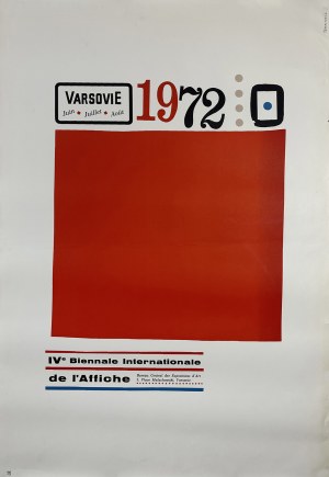 proj. Henryk TOMASZEWSKI (1914 - 2005), IV Biennale Internationale de l'Affiche, 1971