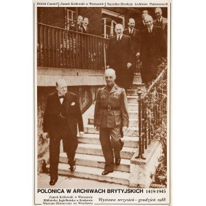 proj. Krzysztof BURNATOWICZ (ur. 1943), Polonica w archiwach brytyjskich 1419-1945