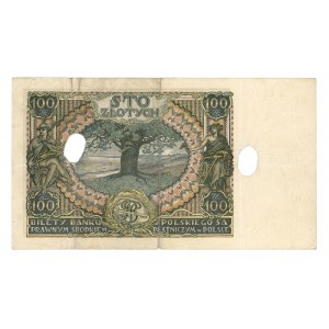 100 zloty 1934, C.G. series, cancelled