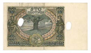 100 zloty 1934, C.G. series, cancelled