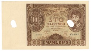 100 zloty 1934, C.Y. series, cancelled