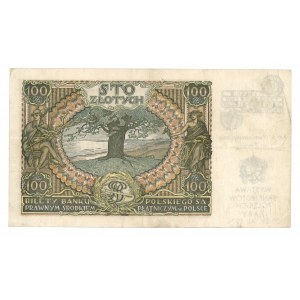 100 zloty 1934 - B.N.-series - overprint commemorating the Polish Banknotes Exhibition Żary 1976r