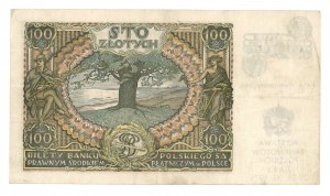 100 zloty 1934 - B.N.-series - overprint commemorating the Polish Banknotes Exhibition Żary 1976r