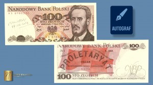 100 złotych 1976 - seria AS- autograf autora projektu - RZADKOŚĆ
