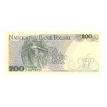 200 złotych 1986 - seria DH - autograf autora projektu Andrzeja Heidricha - RZADKOŚĆ