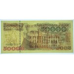 50 000 zl 1993 - série P - autogram autora projektu Andrzeje Heidricha - RARE