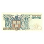 500.000 złotych 1993 - seria L - autograf autora projektu Andrzeja Heidricha - RZADKOŚĆ