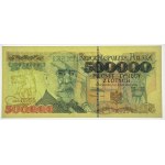 500.000 złotych 1993 - seria L - autograf autora projektu Andrzeja Heidricha - RZADKOŚĆ
