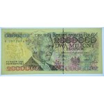 2,000,000 zloty 1993 - series B - autograph of the author of the project Andrzej Heidrich - RARE