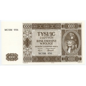 Rekonstrukcja 1000 złotych 1941 (2004) Krakowiak - MCSM 956