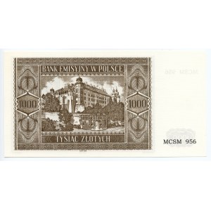 Rekonstrukcja 1000 złotych 1941 (2004) Krakowiak - MCSM 956