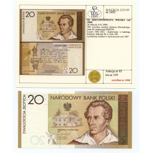 20 złotych 2009, Juliusz Słowacki, KOLEKCJA LUCOW