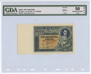 20 zlotých 1931 - Série DT - GDA 50 NET