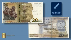 20 PLN 2022, Protecting Poland's eastern border - Autograph by designer Agnieszka Próchniak