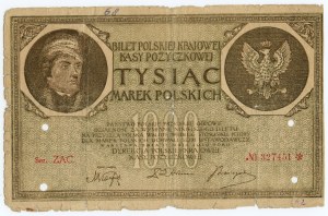 1 000 marks polonais 1919, série ZAC - FALSEFICAT