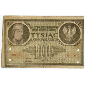 1000 marek 1919, III Ser.B. - FALSYFIKAT