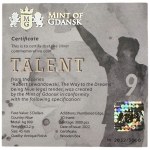 Niue, $5 2022 Robert Lewandowski - TALENT, Ag 999, 62,2 grammes