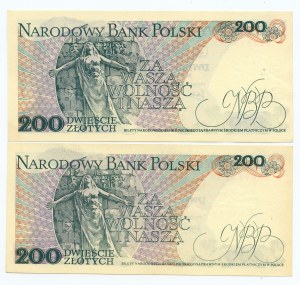 200 Gold 1976 - série B a R - vzácnější série - sada 2 kusů