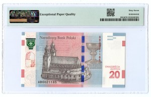 20 PLN 2015, 1050. výročí křtu Polska, Mieszko a Dąbrówka, PMG 67 EPQ