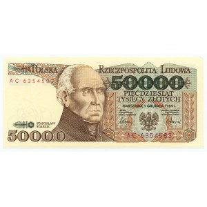 50.000 zloty 1989 - Série AC