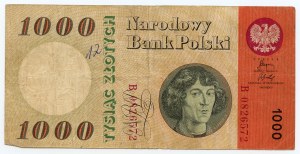 1 000 zlotys 1965 - série B