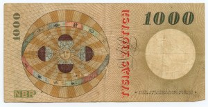 1 000 zlotys 1965 - série B