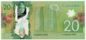 Canada, $20 2012/2015, polymer