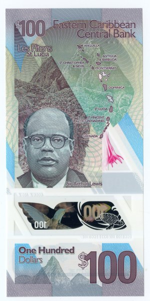 Caribbean, $100 2019, Polymer