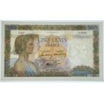 Francja, 500 franków 1942 - PCGS 63 PPQ