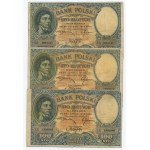 100 zloty 1919, series S.A., and S.B., set of 6 banknotes