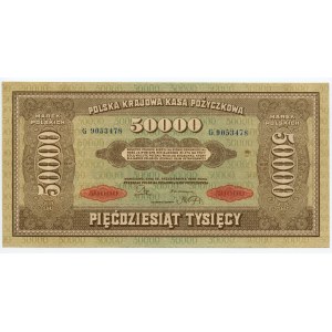 50,000 Polish marks 1922, series G
