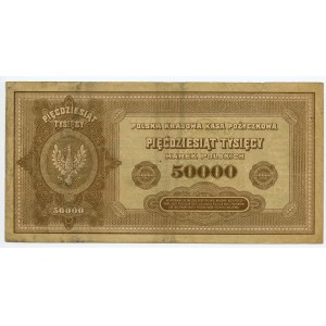 50.000 marek polskich 1922, seria A