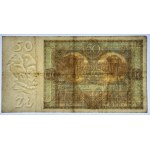 50 zlotys 1929, série B.B., variété plus rare