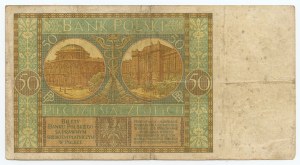50 zlotys 1929, série B.Ł., variété plus rare